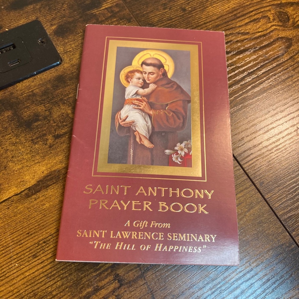 Saint Anthony Prayer Book St Lawrence Seminary Catholic Devotional Booklet